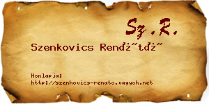 Szenkovics Renátó névjegykártya